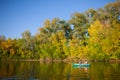 Couple in a boat Royalty Free Stock Photo