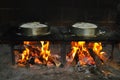 A couple of Bolo do Caco - Porto Santo Royalty Free Stock Photo