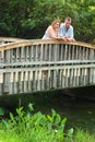 Couple on a Bridge Royalty Free Stock Photo