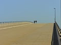 Couple on bridge in San Diego