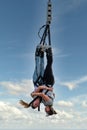 Couple Bungee jumping
