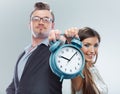 Couple of business people Royalty Free Stock Photo