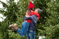 Couple buying Christmas tree Royalty Free Stock Photo