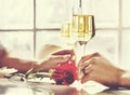 Couple Celebration Drinks Champagne Love Concept