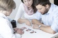 Couple choosing characteristic of their child Royalty Free Stock Photo