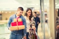 Couple with Christmas presents Royalty Free Stock Photo