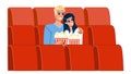 couple cinema vector