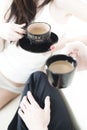 Couple and coffee time