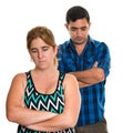 Couple conflict, Divorce - Sad woman and man