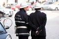 Checkpoint security, couple of cops (Rome - Italy)