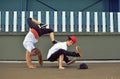 Couple dancing breakdance on the street Royalty Free Stock Photo