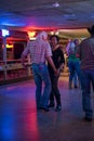 Couple dancing in the Broken Spoke dance hall in Austin, Texas Royalty Free Stock Photo