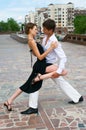 Couple dancing Latino dance Royalty Free Stock Photo