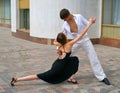 Couple dancing Latino dance Royalty Free Stock Photo