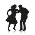 Couple dancing Latino dance Royalty Free Stock Photo