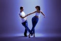 Couple dancing social danse Royalty Free Stock Photo