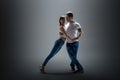 Couple dancing social danse Royalty Free Stock Photo