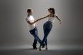 Couple dancing social danse Royalty Free Stock Photo