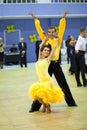 Couple dancing sport competition Royalty Free Stock Photo