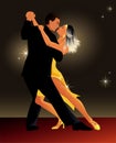 Couple dancing tango