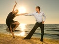 Couple dancing tango Royalty Free Stock Photo