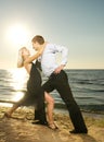 Couple dancing tango Royalty Free Stock Photo