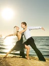 Couple dancing tango Royalty Free Stock Photo