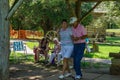 Couple Dancing to Mountain Music