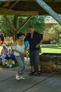 Couple Dancing to Mountain Music