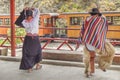 Couple Dancing Traditional Ecuadorian Indigenous Dance