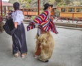 Couple Dancing Traditional Ecuadorian Indigenous Dance