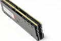 The couple of DDR4 memory, High performance DDR RAM module for computer server and workstation. Royalty Free Stock Photo