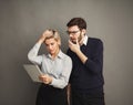 Couple with digital tablet Royalty Free Stock Photo