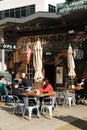 A couple dines alfresco Royalty Free Stock Photo