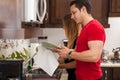 Couple doing the dishes