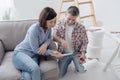 Couple doing a home makeover Royalty Free Stock Photo