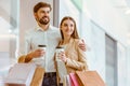 Couple doing shopping Royalty Free Stock Photo