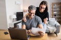 Couple Doing Taxes And Family Budget Royalty Free Stock Photo