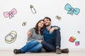 Couple dreaming a baby Royalty Free Stock Photo