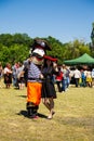 Couple dressed in pirate costumes during Strawberry festival