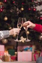 Couple drinking champagne Royalty Free Stock Photo