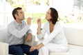 Couple drinking Champagne Royalty Free Stock Photo