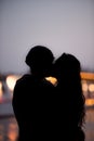 Couple in the Dusk2 Royalty Free Stock Photo