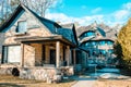 A couple of Earl Young`s Mushroom Houses in Charlevoix Michigan