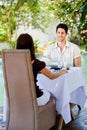 Couple Eating Outdoors Royalty Free Stock Photo