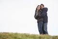 Couple Embracing In Park Royalty Free Stock Photo