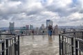 Couple enjoy of view of Pittsburgh. Pennsylvania, USA