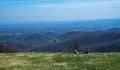 Couple Enjoy the View from Rocky Knob Overlook