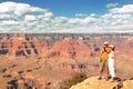 Couple Enjoying Beautiful Grand Canyon Landscape