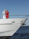 Couple Enjoying Drinks On Yacht Royalty Free Stock Photo